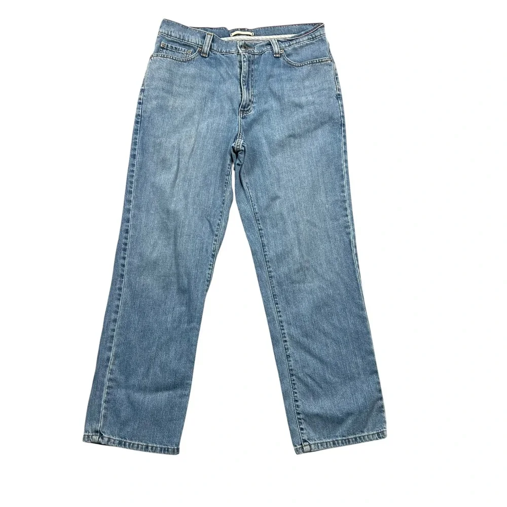 L.L.Bean Classic Fit Jeans Mens 33x29 Blue Denim Straight Leg 100% Cotton 505084